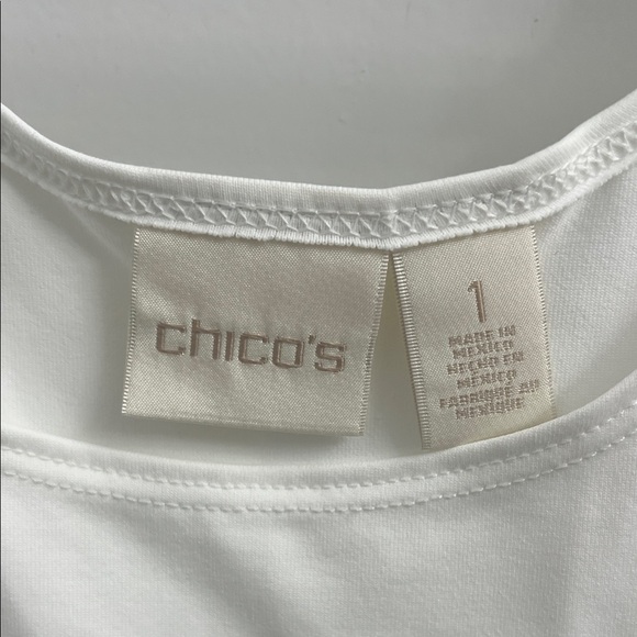 Chico's Classic White Tank Top - Picture 2 of 3